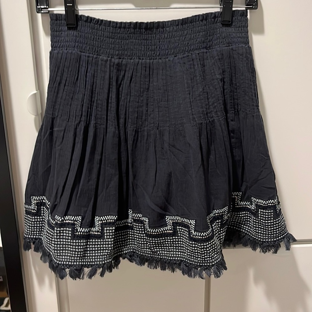 J Crew gauze skirt with embroidery